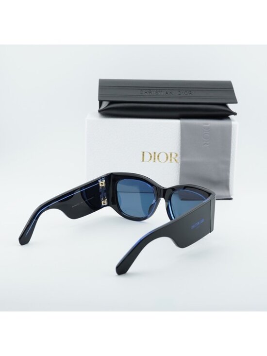 Dior DIORNUIT S1I 17B0 Sunglasses Black Square Frame, Blue Lenses main image 9